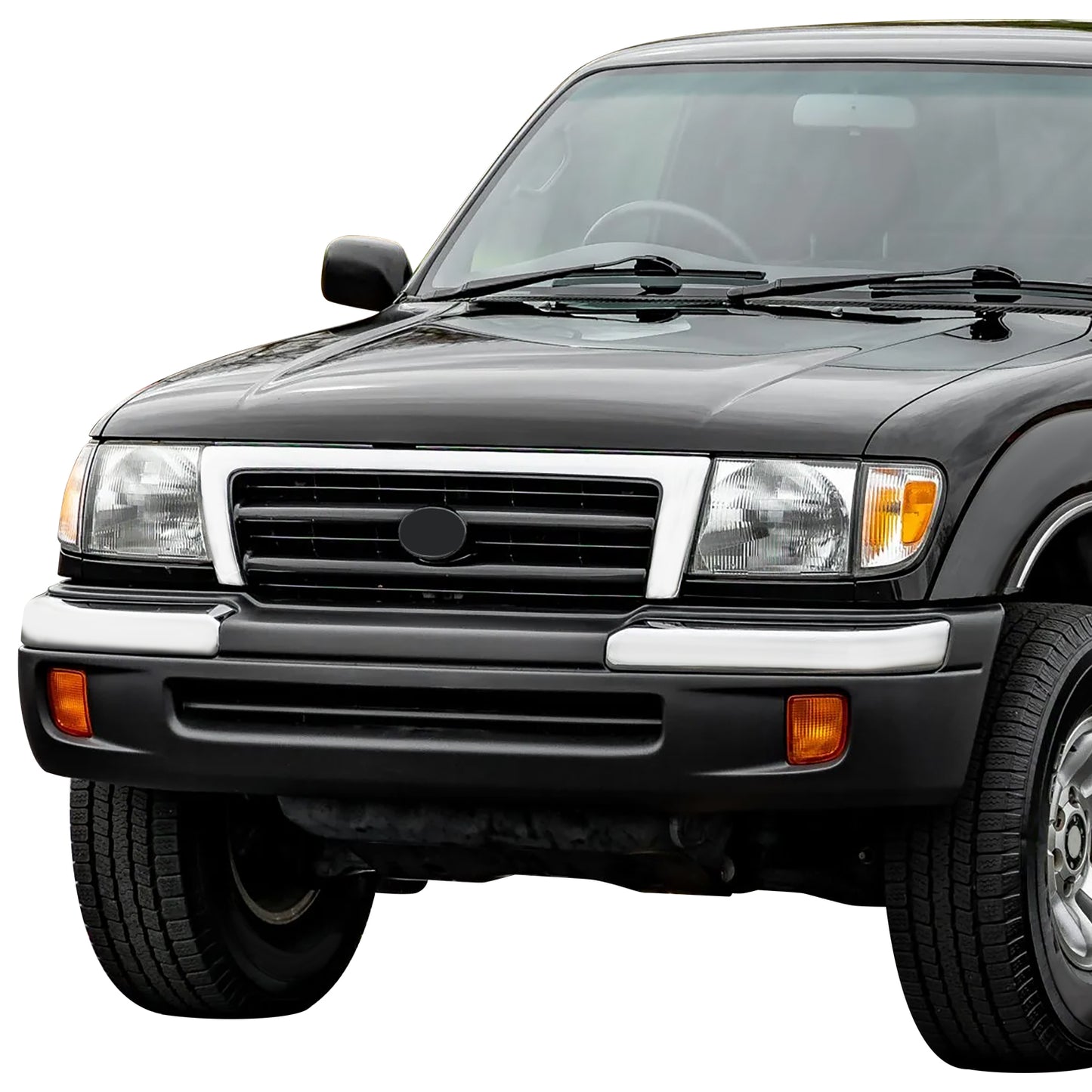 PARRILLA GRILLE - TY TACMA '95-'00/ GRILLE ASS'Y 98-00/ CHROME/BLACK/ (W/PRERUNNER)(2/4WD)//PARTS.NO,TO1200213//OEM NO,5310004100