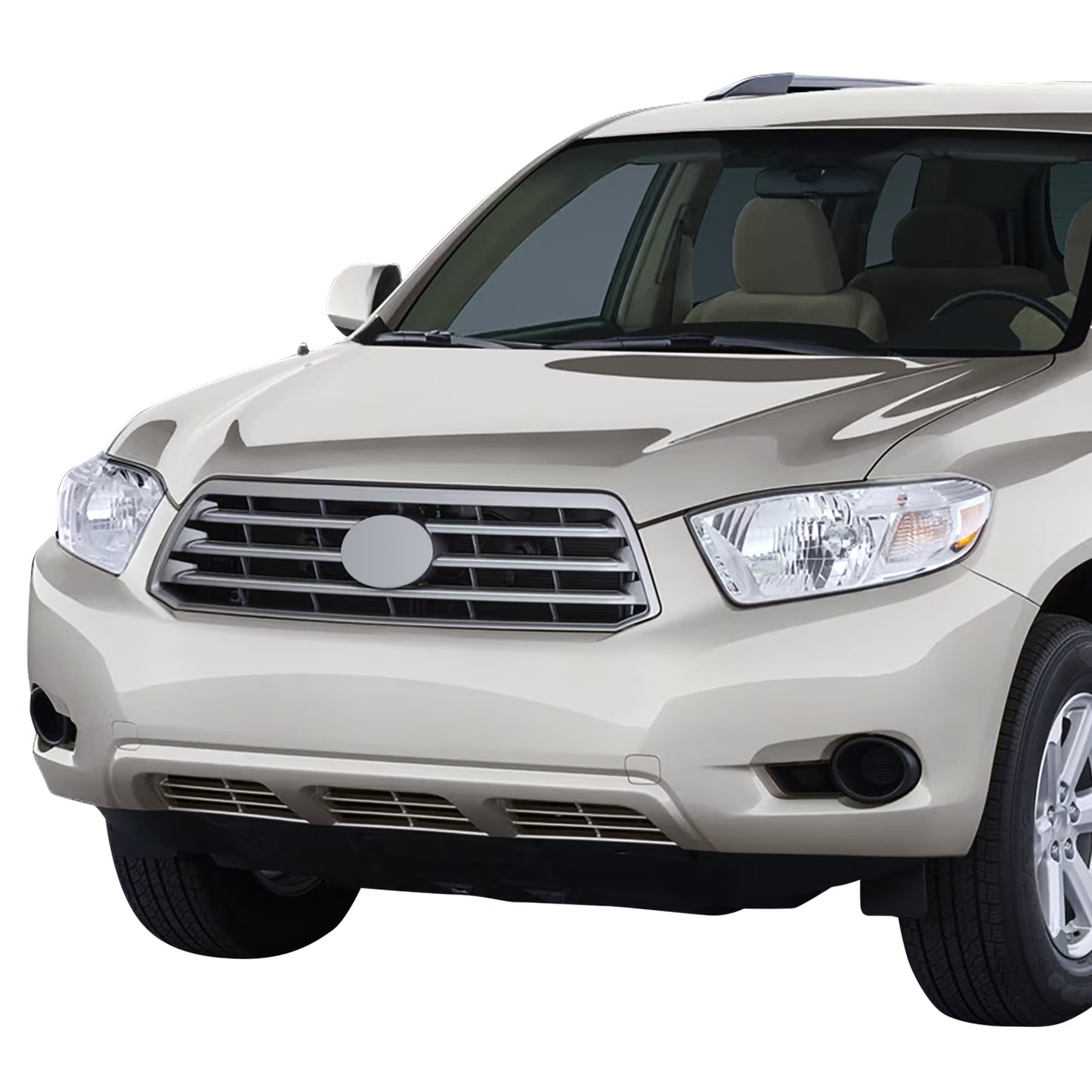 PARRILLA GRILLE - TY HILANDR '08-'10/ GRILLE ASS'Y/ PAINTED SILVER-GRAY/GRAY/ (BASE)//PARTS.NO,TO1200306//OEM NO,5310148160