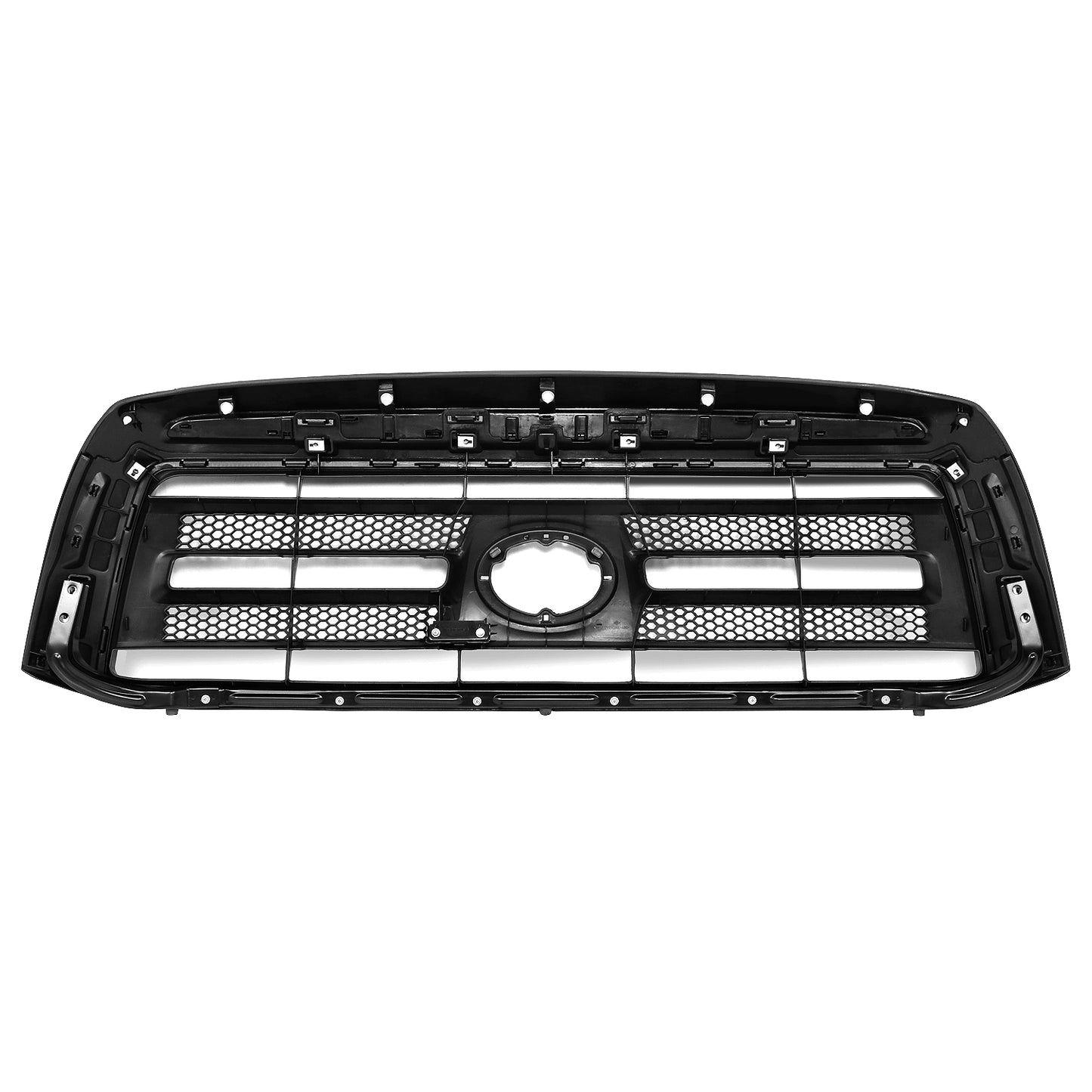 PARRILLA GRILLE - TY TUNDR '07-'13/ GRILLE ASS'Y 10-13/ MAT-BLACK W/BLACK MLDG/ (W/O ROCK W/O SPORT PKG)/ (W/CHROME BUMPER)(SR5)