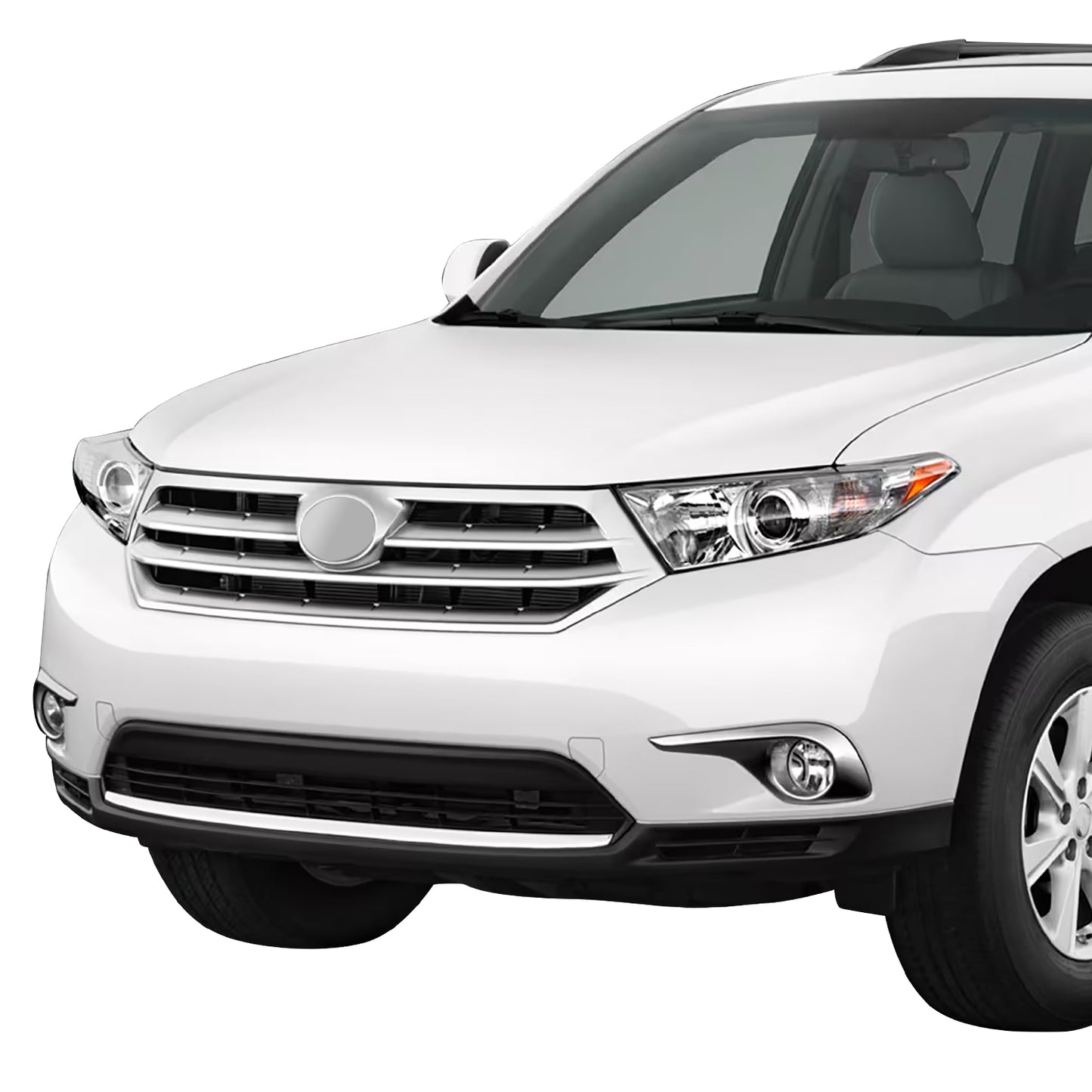 PARRILLA GRILLE - TY HILANDR '11-'13/ GRILLE ASS'Y/ PAINTED SILVER/BLACK//PARTS.NO,TO1200346//OEM NO,531010E020