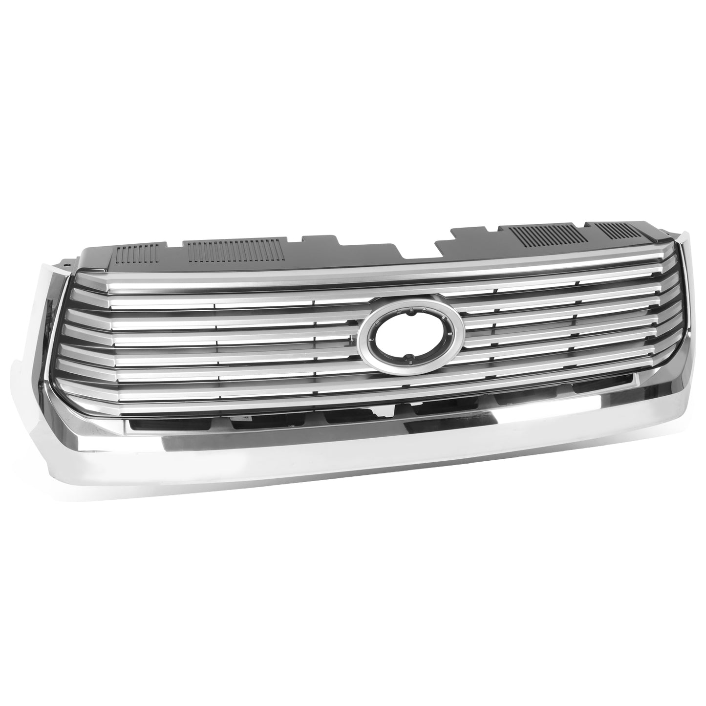 PARRILLA GRILLE - TY TUNDR 14-21/ GRILLE ASS'Y 14-17/ PAINTED SILVER GRAY/ W/CHROME MOULDING/ (LIMITED)