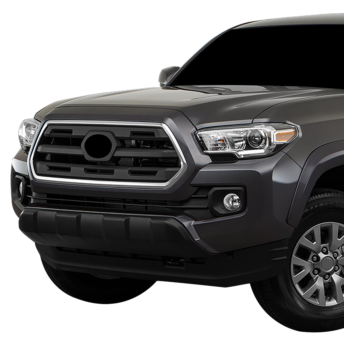 PARRILLA GRILLE - TY TACMA '16-'19/20-ON/ GRILLE ASS'Y 16-17/ FLAT BLACK/BLACK/ W/CHROME MOULDING/ (SR5)//PARTS.NO,TO1200408//OEM NO,5310004510C8
