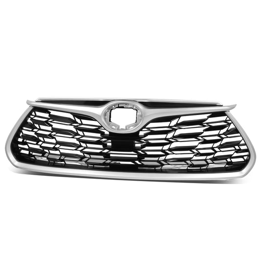 PARRILLA GRILLE - TY HILANDR 20-ON/ GRILLE ASS'Y 20-22/ PAINTED BLACK/ W/SILVER MOULDING/ W/O CAMERA H./(HYBRID LE|HYBRID XLE)//PARTS.NO,TO1200455//OEM NO,531010E360