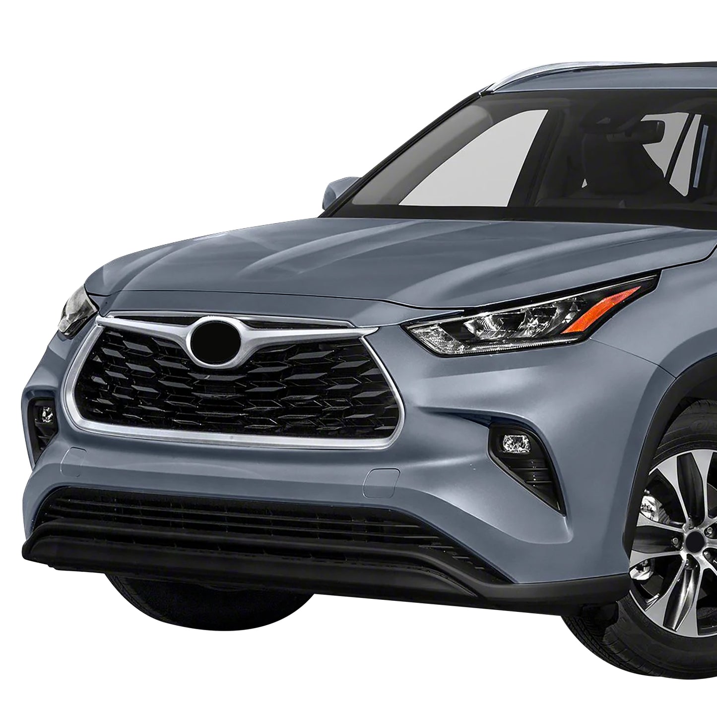 PARRILLA GRILLE - TY HILANDR 20-ON/ GRILLE ASS'Y 20-22/ PAINTED BLACK/ W/SILVER MOULDING/ W/O CAMERA H./(HYBRID LE|HYBRID XLE)//PARTS.NO,TO1200455//OEM NO,531010E360