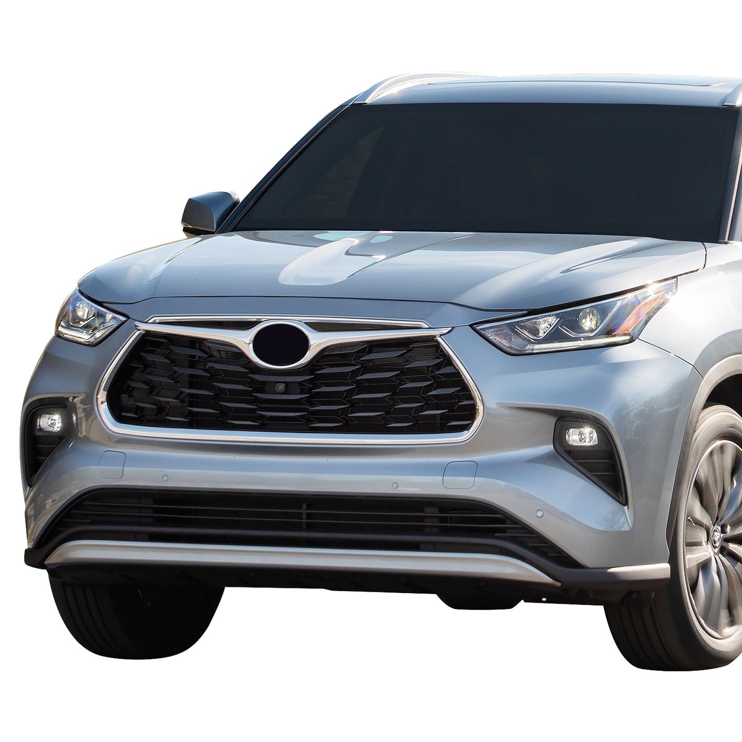 PARRILLA GRILLE - TY HILANDR 20-ON/ GRILLE ASS'Y 20-22/ PAINTED BLACK/ W/CHROME MOULDING/ W/CAMERA H./(LIMITED|PLATINUM|XLE)//PARTS.NO,TO1200457//OEM NO,531010E330