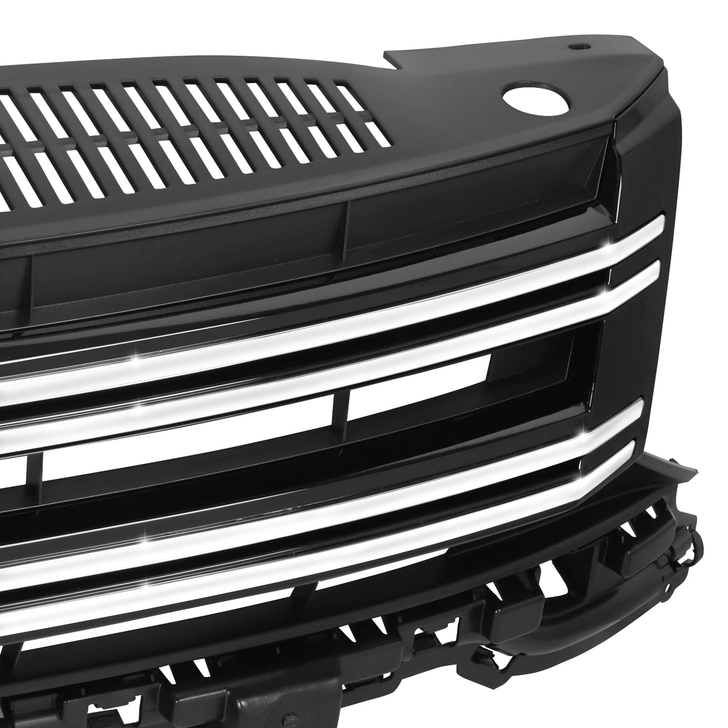 PARRILLA GRILLE - VG TIGAN '09-'11/'12-'17/ GRILLE ASS'Y 12-17/ MAT-BLACK W/CHROME MLDG//PARTS.NO,VW1200160//OEM NO,5N0853651J9B9