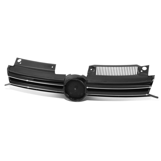 PARRILLA GRILLE - VG JETA '11-'18/ GRILLE ASS'Y 11-14/ MAT-BLACK W/CHROME MOULDING/ (WAGON) (SAME=GOLF)//PARTS.NO,VW1200164//OEM NO,1K9853651GZLL