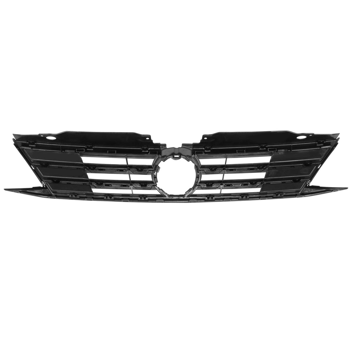 PARRILLA GRILLE - VG JETA '11-'18/ GRILLE ASS'Y 15-18/ MAT-BLACK W/CHROME MLDG//PARTS.NO,VW1200165//OEM NO,5C6853651AJZLL