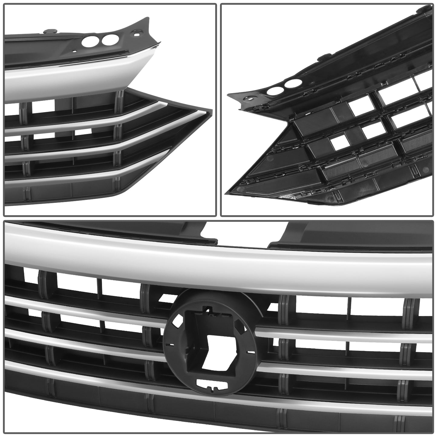 PARRILLA GRILLE - VG JETA 19-23/ GRILLE ASS'Y/ CHROME/BLACK/ (S,SE,SEL,SEL PREMIUM)/ (EU=USA)//PARTS.NO,VW1200173//OEM NO,17A853651RIDJ