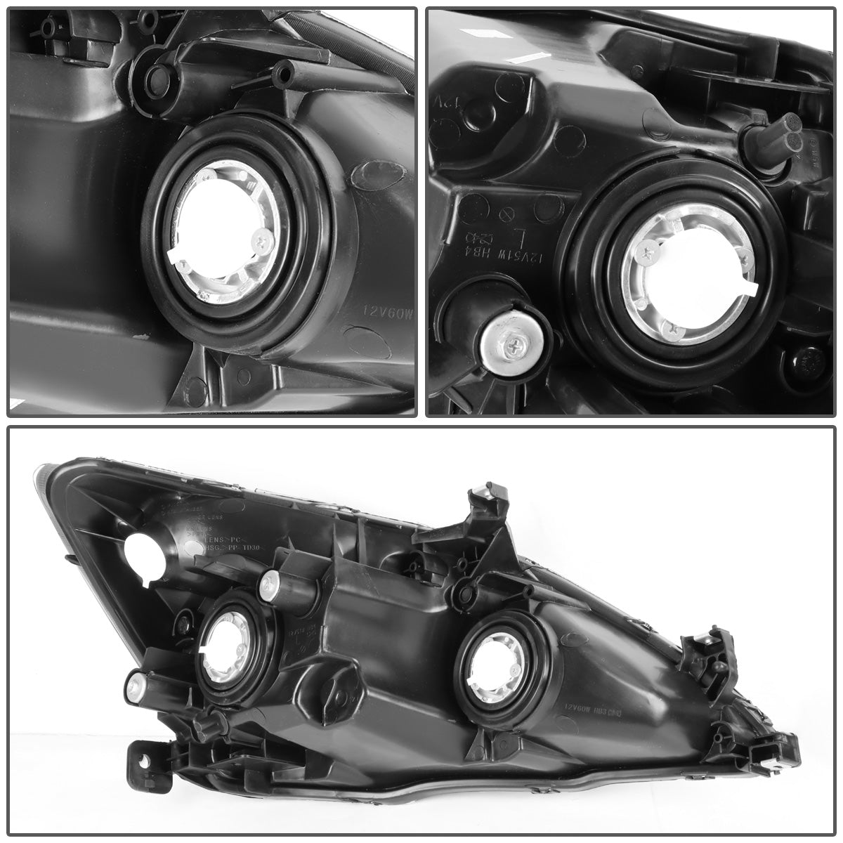 FAROS OE STYLE - 03-07 HONDA ACCORD - 9006 LOW BEAM / 9005 HIGH BEAM - LEFT