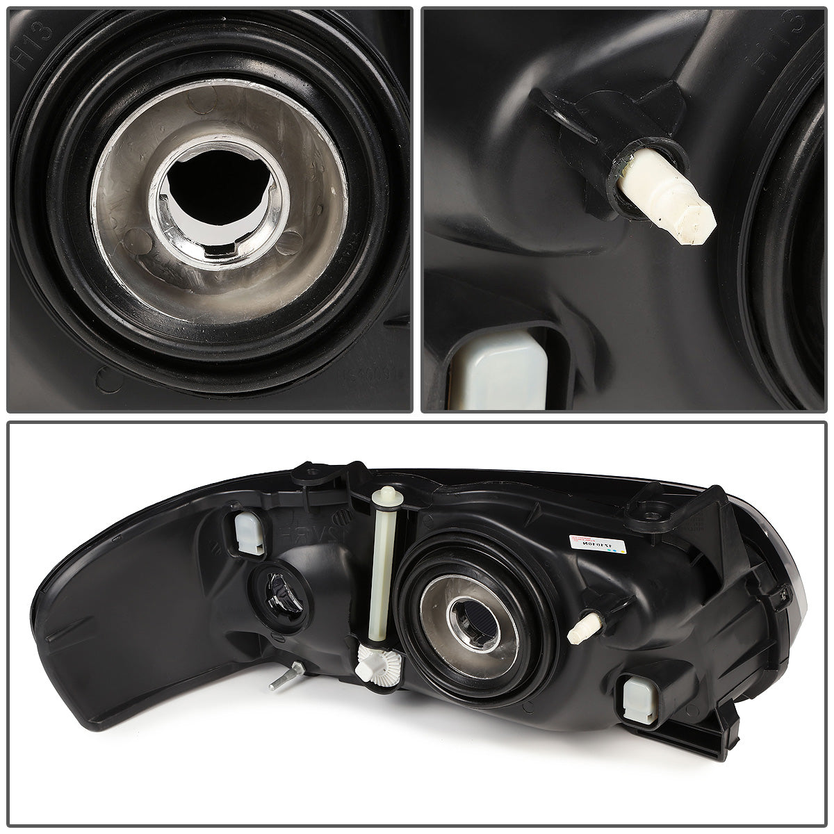 FAROS OE STYLE - 04-06 NISSAN SENTRA - USES H13 HIGH/LOW BEAM BULBS - BLACK HOUSING - LEFT