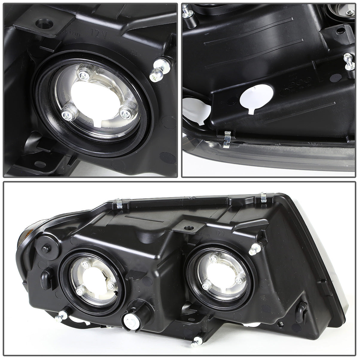 FAROS OE STYLE - 99-04 JEEP GRAND CHEROKEE WJ - 9006XS LOW BEAM / 9005XS HIGH BEAM - CHROME HOUSING - LEFT