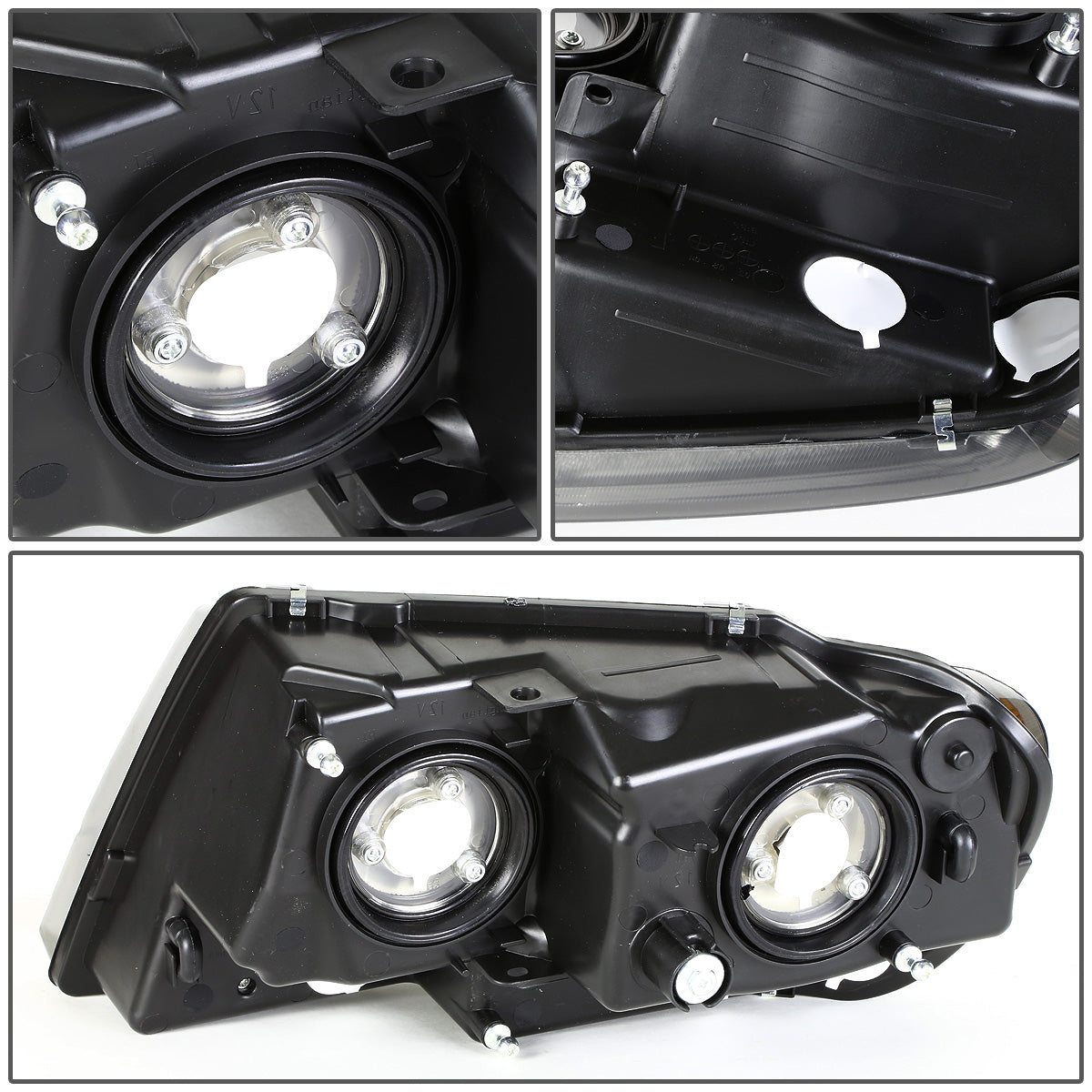 FAROS OE STYLE - 99-04 JEEP GRAND CHEROKEE WJ - 9006XS LOW BEAM / 9005XS HIGH BEAM - CHROME HOUSING - RIGHT