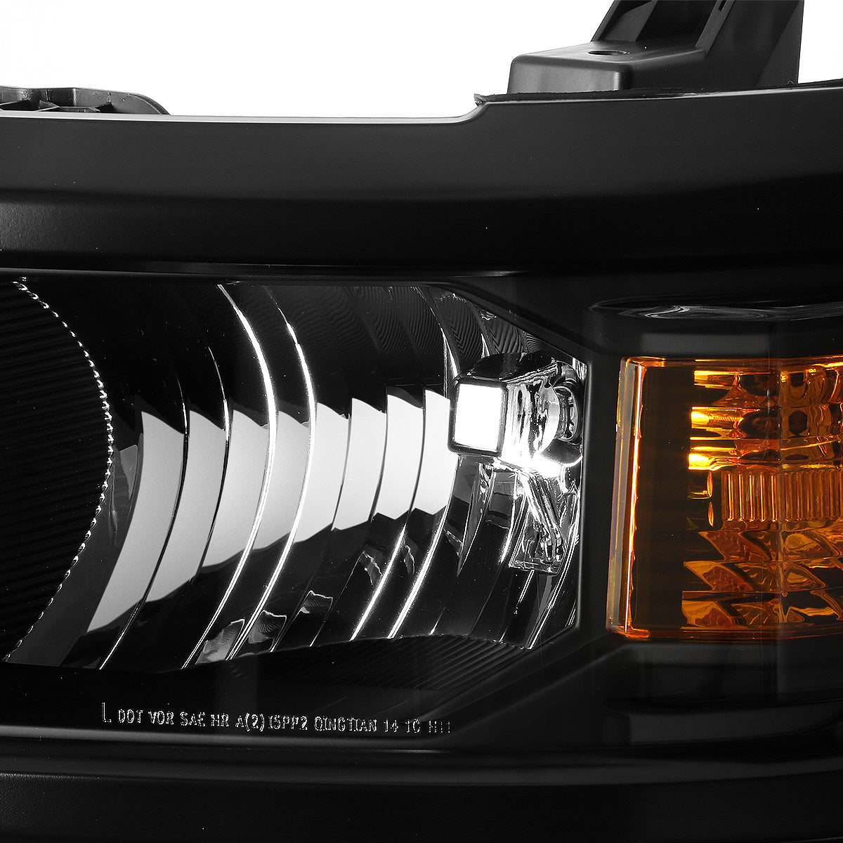 FAROS OE STYLE - 14-15 CHEVROLET SILVERADO 1500 - USES 9005 HIGH/H11 LOW BEAM BULBS - BLACK HOUSING - LEFT