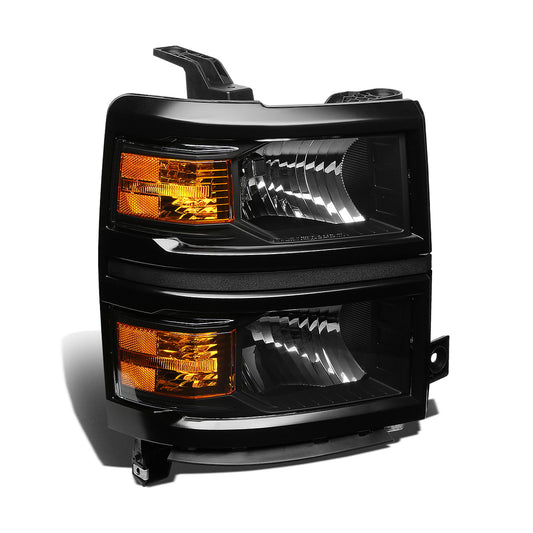 FAROS OE STYLE - 14-15 CHEVROLET SILVERADO 1500 - USES 9005 HIGH/H11 LOW BEAM BULBS - BLACK HOUSING - RIGHT