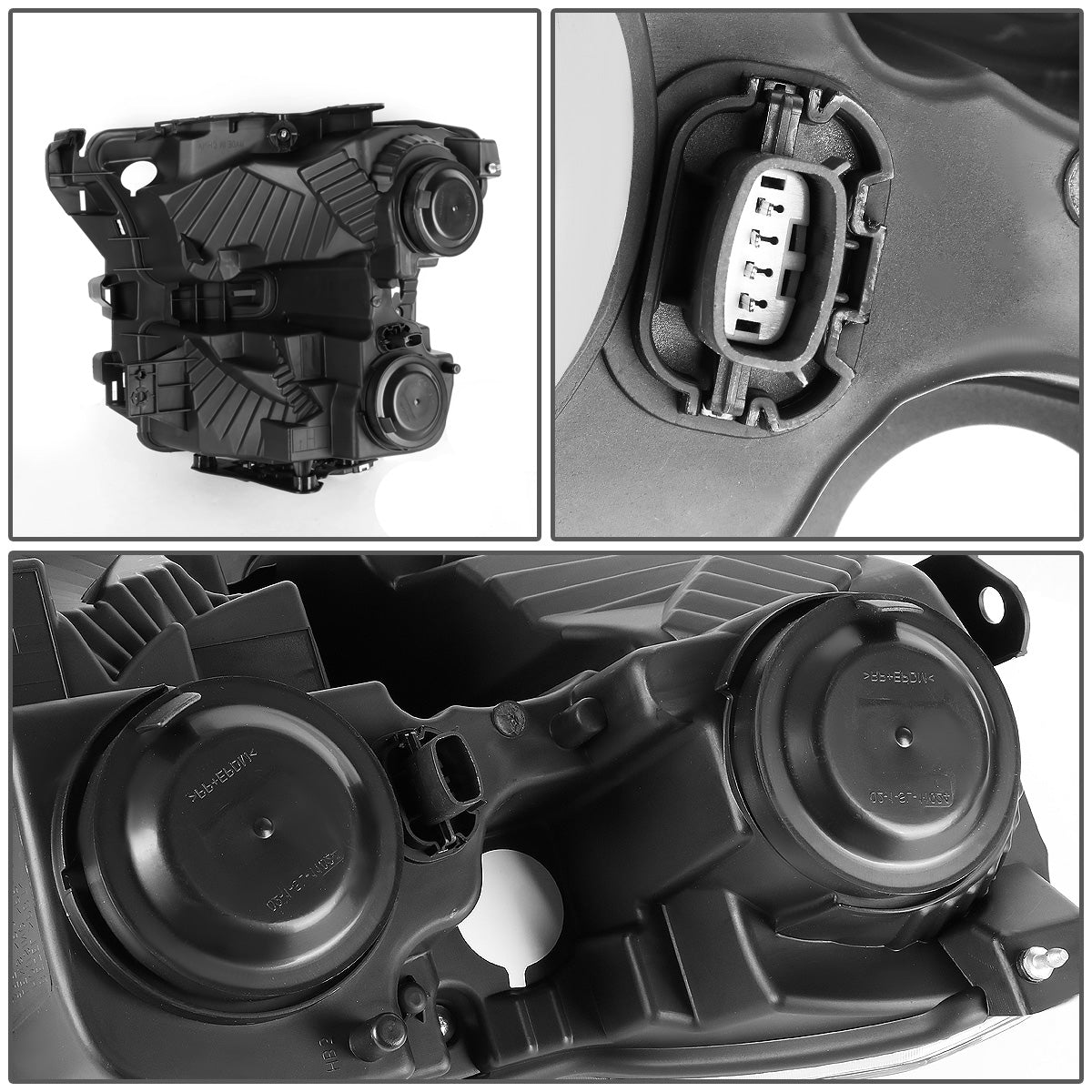 FAROS OE STYLE - 15-17 FORD F-150 - ONLY FITS MODELS W/ COMPOSITE HEADLIGHTS - H11 LOW BEAM / 9005 HIGH BEAM - BLACK HOUSING - RIGHT