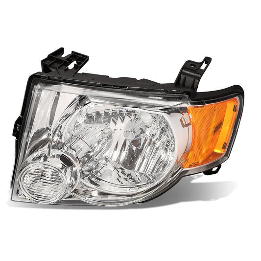 FAROS OE STYLE - 08-12 FORD ESCAPE - USES H13 HIGH/LOW BEAM BULBS - CHROME HOUSING - LEFT