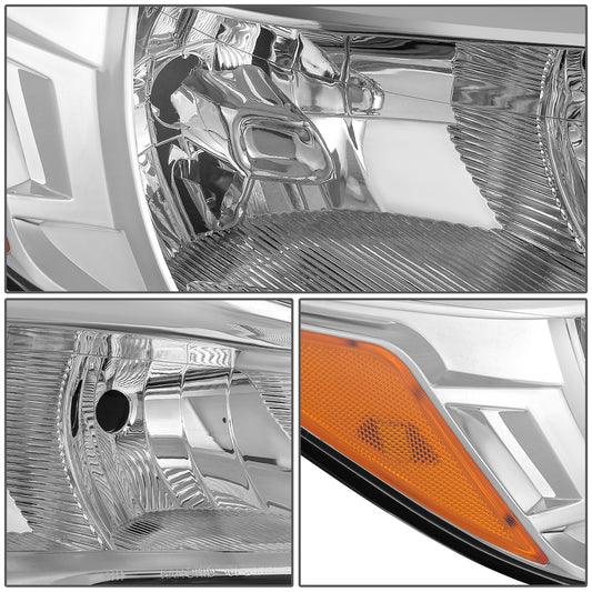 FAROS OE STYLE - 13-16 FORD ESCAPE - WITH FACTORY HALOGEN HEADLAMPS - H11 LOW / 9005 HIGH / 168 MARKER / 7440 TURN SIGNAL - CHROME HOUSING - RIGHT
