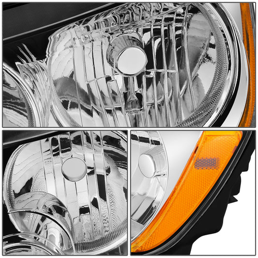 FAROS OE STYLE - 11-13 JEEP GRAND CHEROKEE - H11 LOW / 9005 HIGH / 12961 MARKER / 7443NA TURN SIGNAL - CHROME HOUSING - LEFT