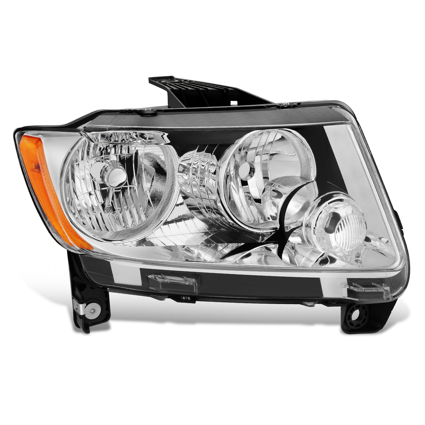 FAROS OE STYLE - 11-13 JEEP GRAND CHEROKEE - H11 LOW / 9005 HIGH / 12961 MARKER / 7443NA TURN SIGNAL - CHROME HOUSING - RIGHT