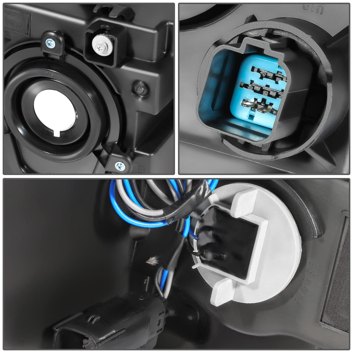 FAROS OE STYLE - 13-19 FORD FLEX - H13 HIGH & LOW BEAM / 3457A TURN SIGNAL / 168NA MARKER - LEFT