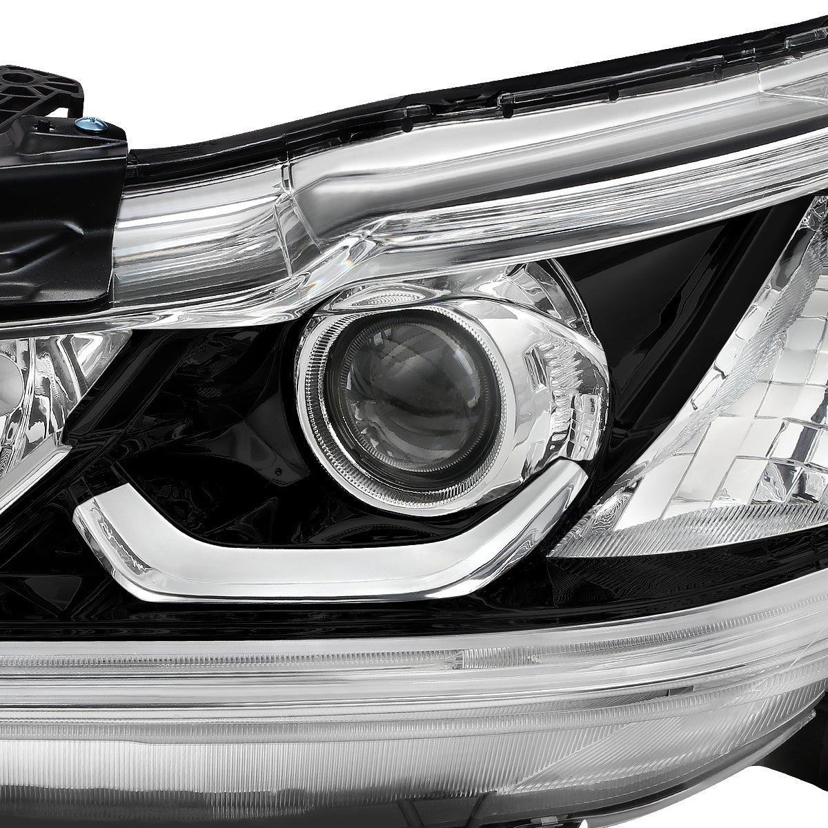 FAROS OE STYLE - 16-17 HONDA ACCORD SEDAN - FITS EX EX-L SE SPORT MODELS W/ HALOGEN HEADLIGHTS & LED DRL - H11 LOW / 9005 HIGH / 7444NA SIGNAL - LEFT