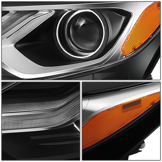 FAROS OE STYLE - 18-21 CHEVROLET EQUINOX - FITS MODELS WITH FACTORY HALOGEN HEADLIGHTS - 9012 HIGH / LOW BEAM / 7444NA TURN SIGNAL - BLACK HOUSING - LEFT