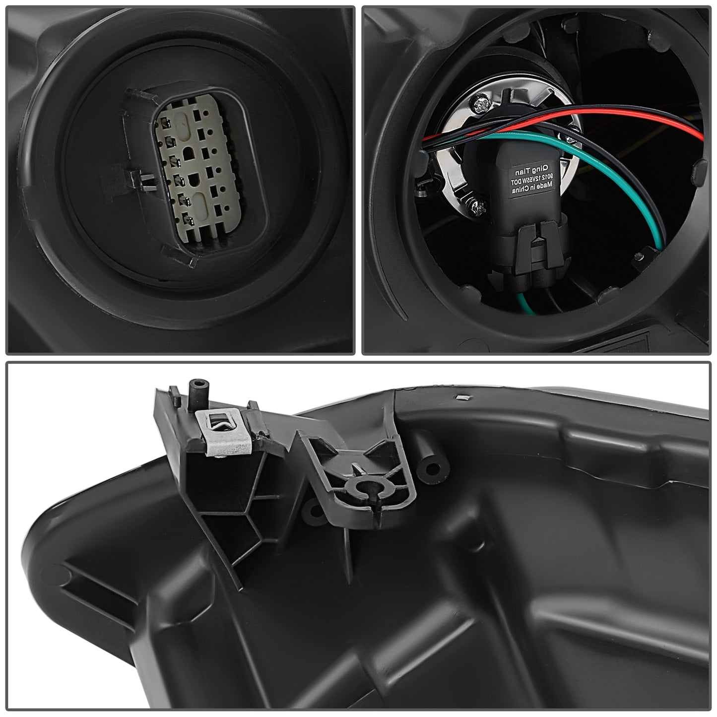 FAROS OE STYLE - 18-21 CHEVROLET EQUINOX - FITS MODELS WITH FACTORY HALOGEN HEADLIGHTS - 9012 HIGH / LOW BEAM / 7444NA TURN SIGNAL - BLACK HOUSING - RIGHT