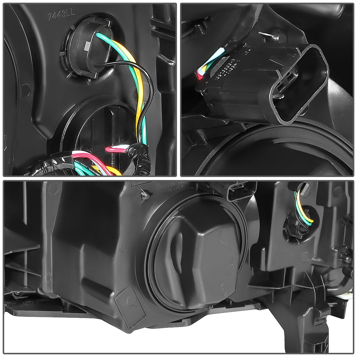 FAROS OE STYLE - 15-19 CHEVY SILVERADO 2500HD / 15-19 CHEVY SILVERADO 3500HD - 9005 HIGH / H11 LOW / 7443A SIGNAL - LEFT