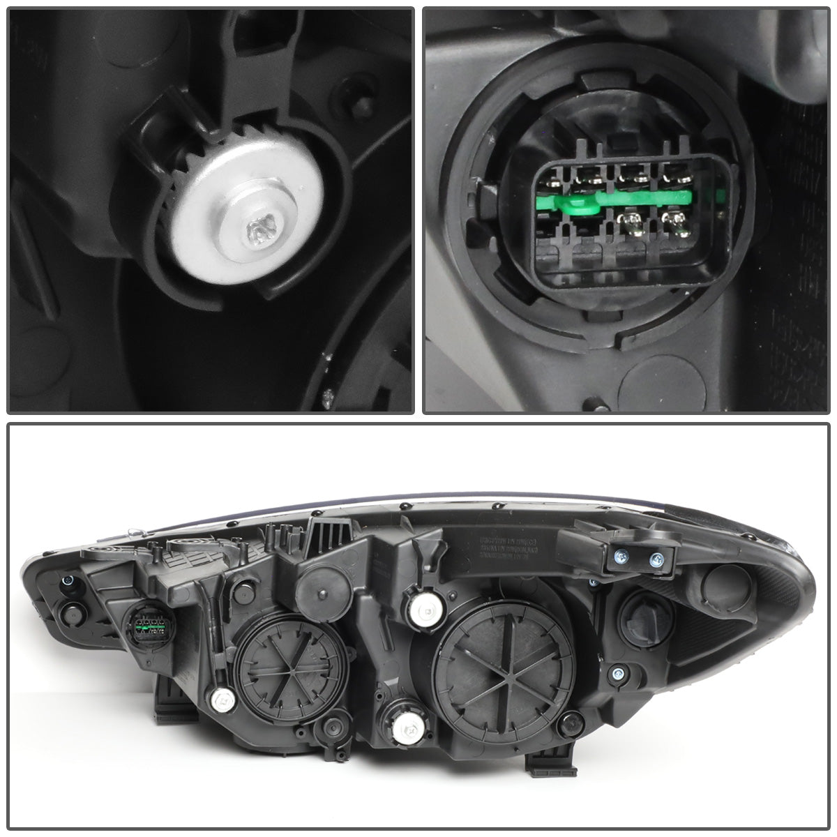 FAROS OE STYLE - 14-16 KIA FORTE, FORTE KOUP, FORTE 5 - FITS HALOGEN MODELS W/O LED DRL ONLY - H1 HIGH / H7 LOW / 2357A SIGNAL - LEFT