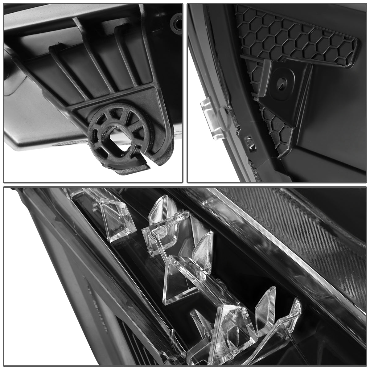 FAROS 19-21 CHEVY MALIBU - USES H7 HIGH / H1 LOW BEAM BULBS - FITS HALOGEN HEADLIGHT MODELS, NOT FOR FACTORY LED HEADLIGHTS - RIGHT - OE STYLE - BLACK