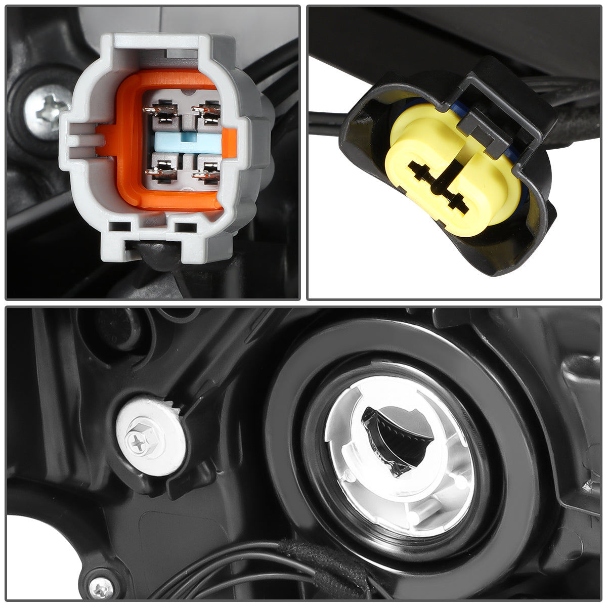 FAROS OE STYLE - 20-22 NISSAN SENTRA S, SV - FITS MODELS WITH FACTORY HALOGEN HEADLIGHTS ONLY - 3157A TURN SIGNAL / H9 HIGH BEAM / H11 LOW BEAM - LEFT