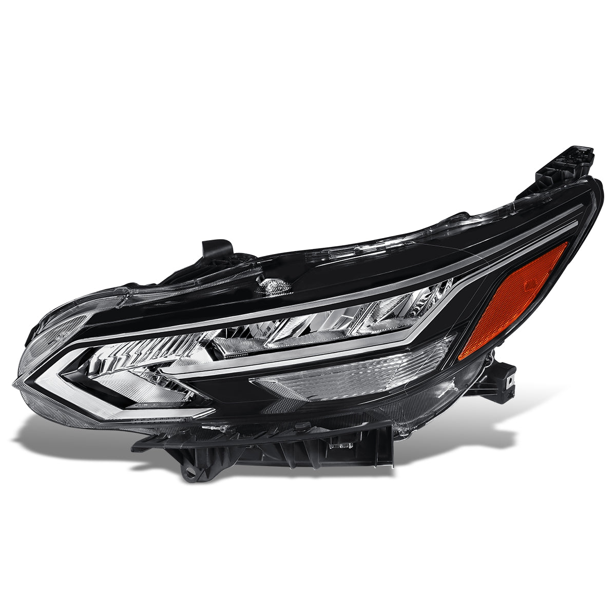 FAROS OE STYLE - 20-22 NISSAN SENTRA - USES H9 HIGH / H11 LOW BEAM BULBS W/ DRL - FITS S, SR PREMIUM, SV MODELS ONLY ALSO FITS WITH FACTORY LED HEADLIGHTS - LEFT - OE STYLE - CHROME