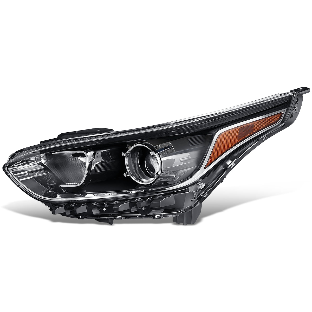 FAROS OE STYLE - 19-21 KIA FORTE - USES H7 HIGH / 9005 LOW BEAM BULBS / 7507 TURN SIGNAL - FITS S, SR PREMIUM, SV MODELS ONLY FITS W/ FACTORY LED HEADLIGHTS ASLO FITS SEDAN MODELS W/ HALOGEN HEADLIGHTS W/O LED DRL - LEFT - OE STYLE - BLACK