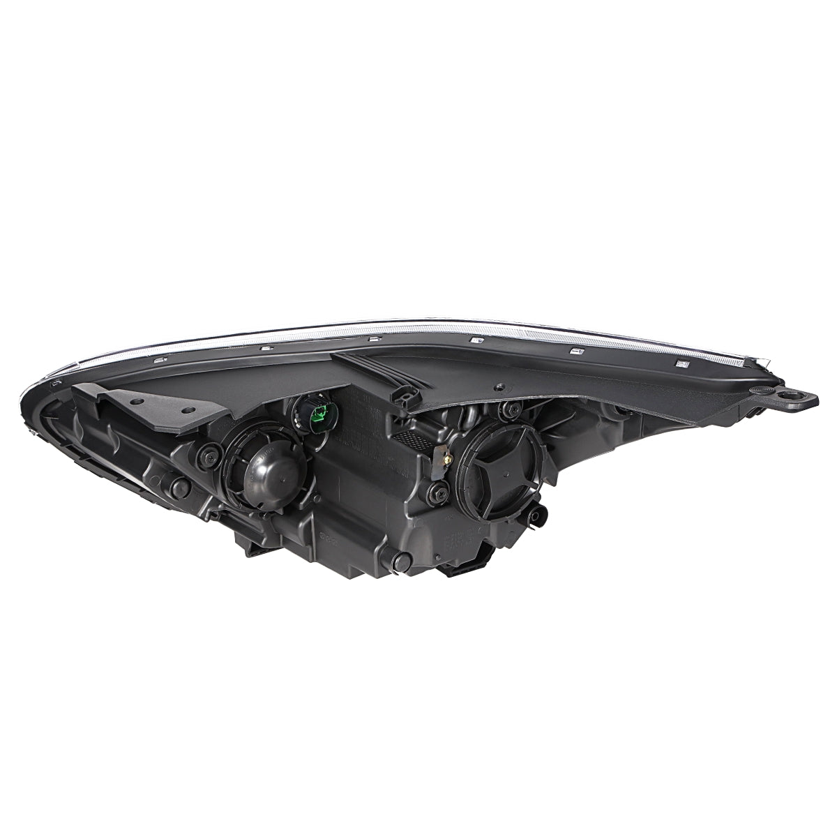 FAROS OE STYLE - 19-21 KIA FORTE - USES H7 HIGH / 9005 LOW BEAM BULBS / 7507 TURN SIGNAL - FITS S, SR PREMIUM, SV MODELS ONLY FITS W/ FACTORY LED HEADLIGHTS ASLO FITS SEDAN MODELS W/ HALOGEN HEADLIGHTS W/O LED DRL - RIGHT - OE STYLE - BLACK