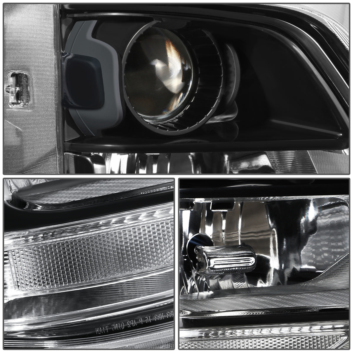 FAROS OE STYLE - 19-21 HYUNDAI SANTA FE - USES 9005 HIGH / LOW BEAM BULBS / 1156A TURN SIGNAL - RIGHT - OE STYLE - BLACK