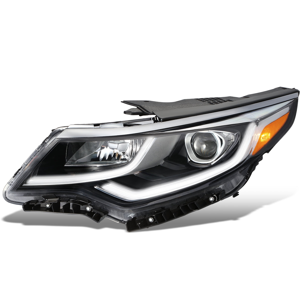 FAROS OE STYLE - 19-20 KIA OPTIMA - USES 9005 HIGH / LOW BEAM BULBS / 2825 SIDE MARKERS W/ DAYTIME RUNNING LIGHTS - FITS MODELS WITH LED DRL - LEFT - OE STYLE - BLACK