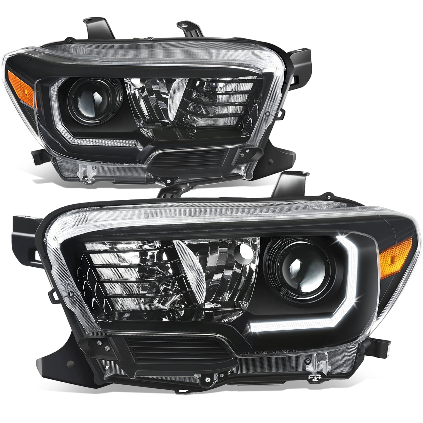 FAROS OE STYLE - 16-23 TOYOTA TACOMA - LED DRL HEADLIGHT - LEFT AND RIGHT - BLACK HOUSING