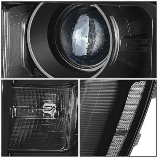 FAROS OE STYLE - 16-18 GMC SIERRA 1500 / 19 GMC SIERRA 1500 LIMITED - HID DRL HEADLIGHT - D5S HEADLIGHT / 7443NA TURN SIGNAL - BLACK HOUSING / CLEAR REFLECTOR - LEFT AND RIGHT SET