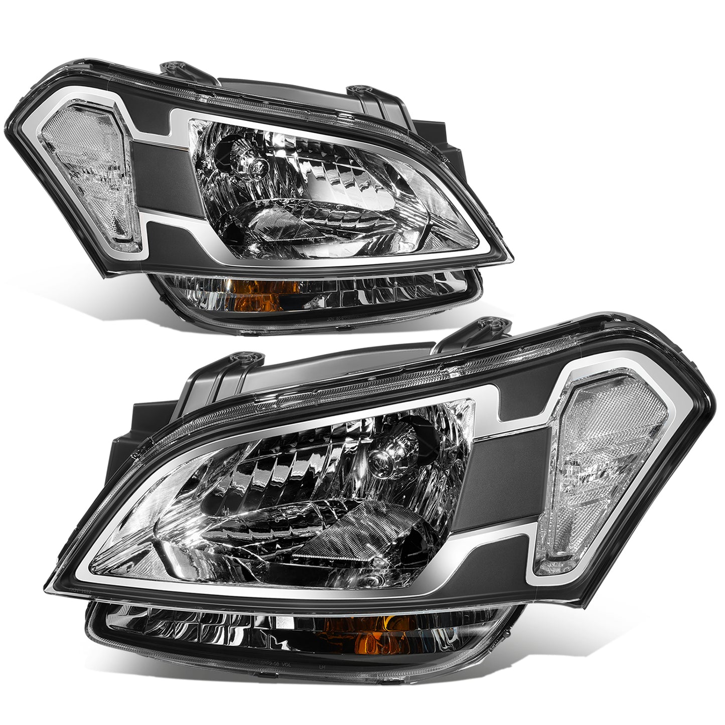 FAROS OE STYLE - 10-11 KIA SOUL - BLACK HOUSING - CLEAR REFLECTOR