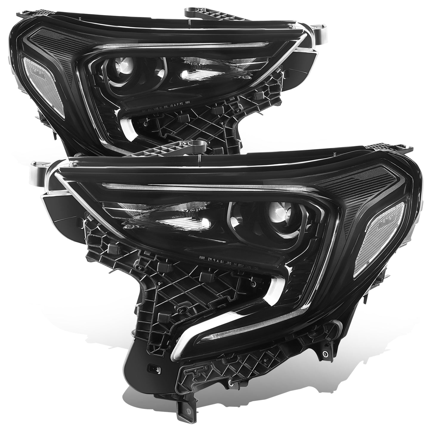 FAROS OE STYLE - 18-21 GMC TERRAIN - BLACK HOUSING - CLEAR REFLECTOR