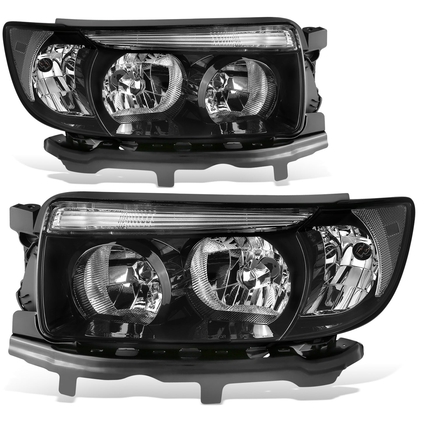 FAROS OE STYLE - 06-08 SUBARU FORESTER - BLACK HOUSING - CLEAR REFLECTOR