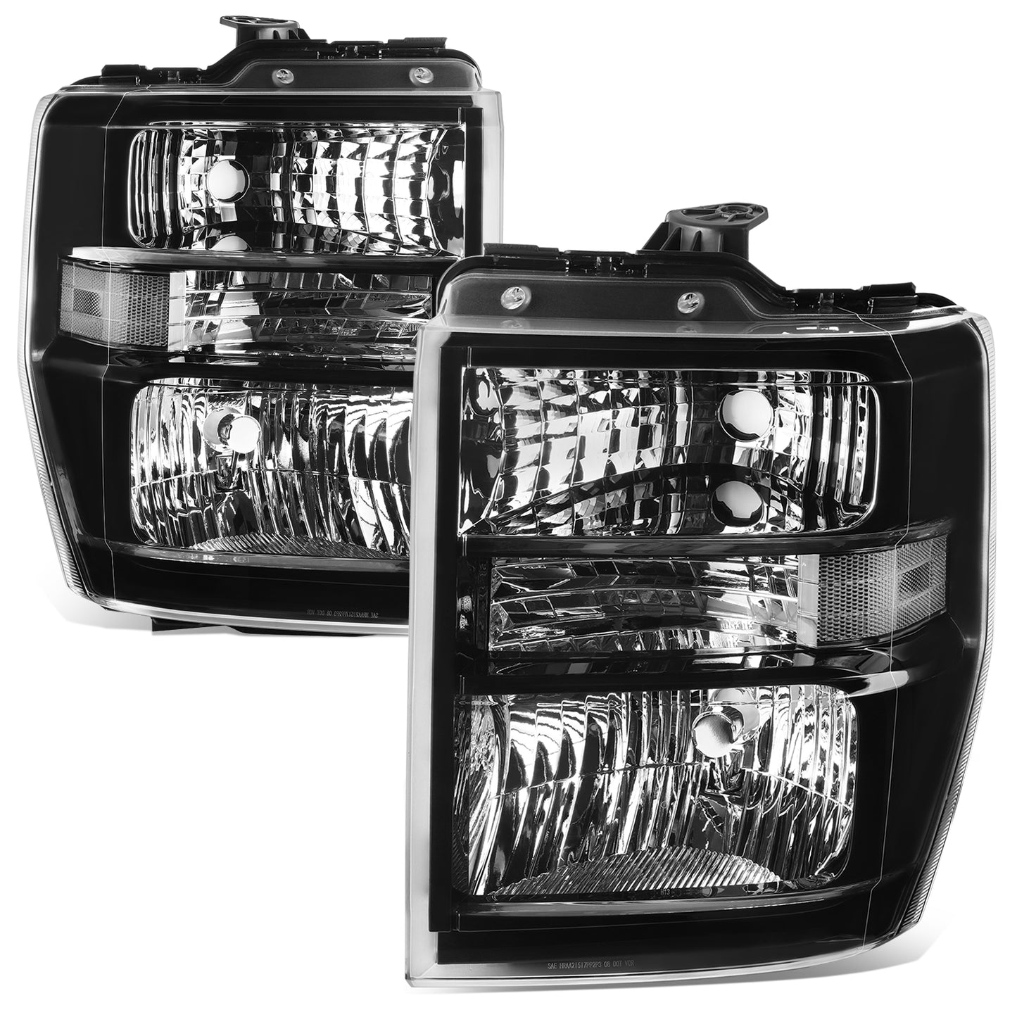 FAROS OE STYLE - 08-14 FORD E150 - BLACK HOUSING - CLEAR REFLECTOR