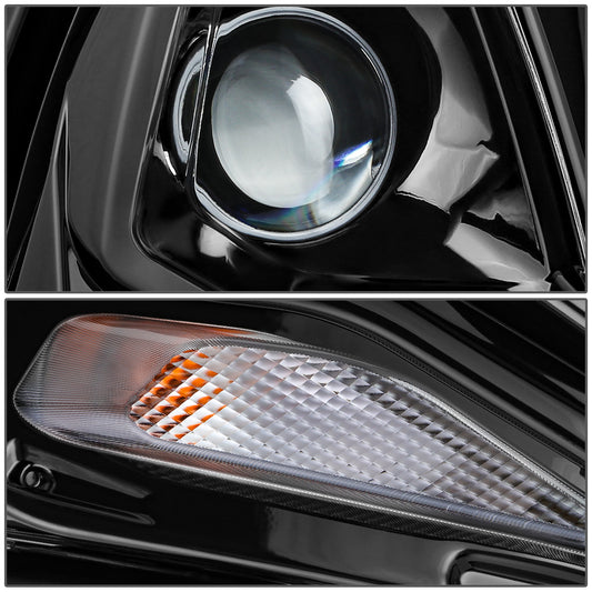 FAROS OE STYLE - 19-21 CHEVY BLAZER - HID HEADLIGHT - D3S HEADLIGHT / 7444NA TURN SIGNAL - BLACK HOUSING / CLEAR REFLECTOR - RIGHT