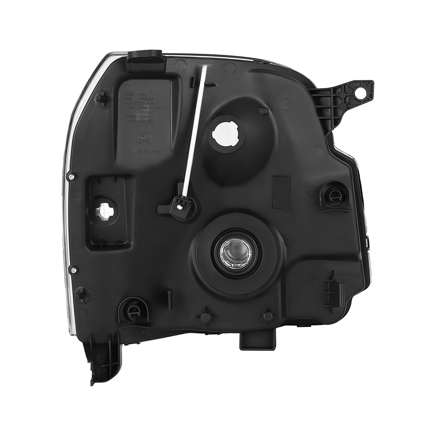 FAROS 07-14 GMC YUKON / 07-14 GMC YUKON XL 1500 / 07-13 GMC YUKON XL 2500 - WITHOUT DENALI - H13 HIGH / H13 LOW / 194 SIDE MARKER - BLACK / CLEAR