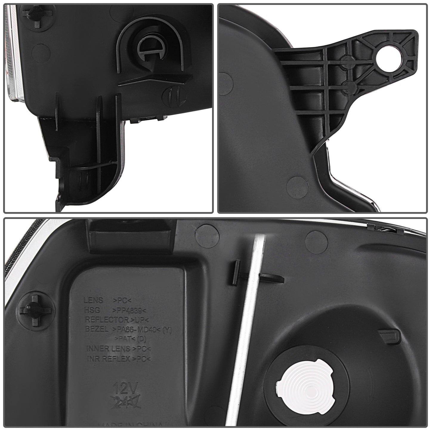 FAROS 07-14 GMC YUKON / 07-14 GMC YUKON XL 1500 - WITH DENALI - H13 HIGH / H13 LOW / 194 SIDE MARKER - CHROME / AMBER