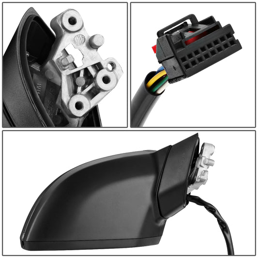 RETROVISOR MIRROR - 17-19 AUDI A4, A4 ALLROAD, S4 - POWERED - HEATED - W/ SIGNAL - FOLDING - W/ LANE DEPARTURE - OEM - RIGHT - PRIMED BLACK