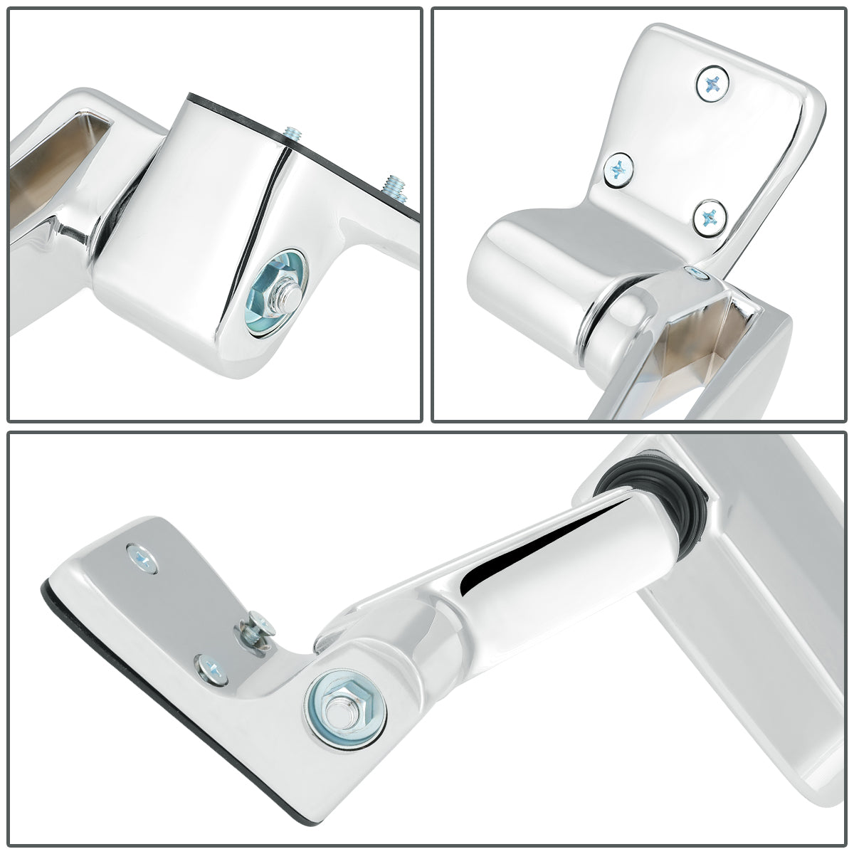 RETROVISOR MIRROR - 87-95 JEEP WRANGLER - MANUAL - OEM - LEFT - CHROME