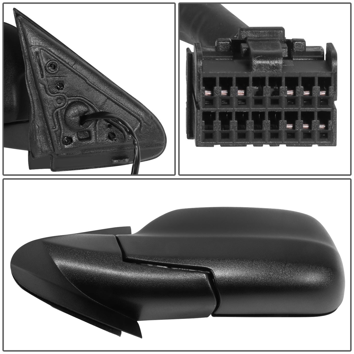 RETROVISOR MIRROR - OE STYLE - JEEP GRAND CHEROKEE 05-10 - WITH POWER WITH HEATED GLASS WITH MEMORY - DRIVER SIDE - PAINT TO MATCH - BLACK