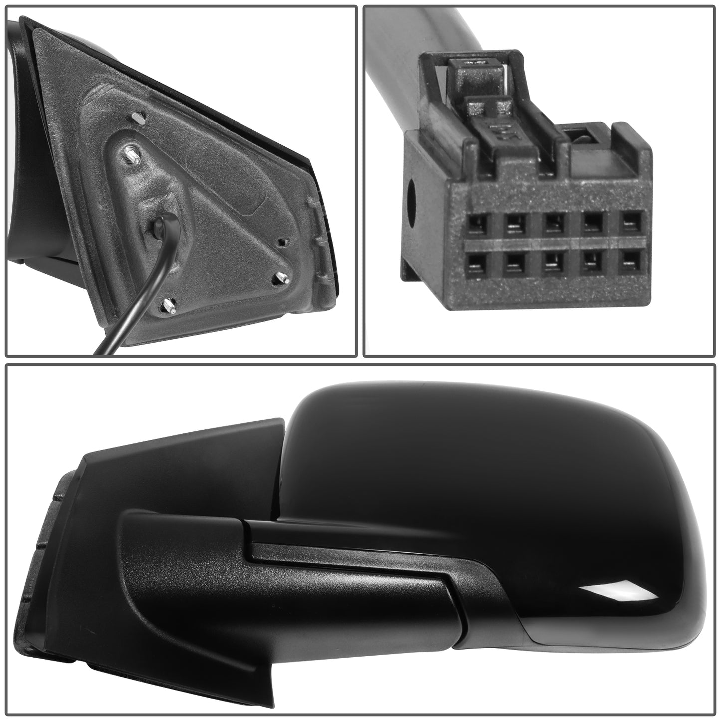 RETROVISOR MIRROR - OE STYLE - DODGE JOURNEY 09-19 - WITH POWER WITH HEATED GLASS - FOR SXT RT - DRIVER SIDE - PAINT TO MATCH - BLACK